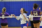 Volleyball vs Emerson  Wheaton College Women's Volleyball vs Emerson College. - Photo by Keith Nordstrom : Wheaton, Volleyball, VB2019